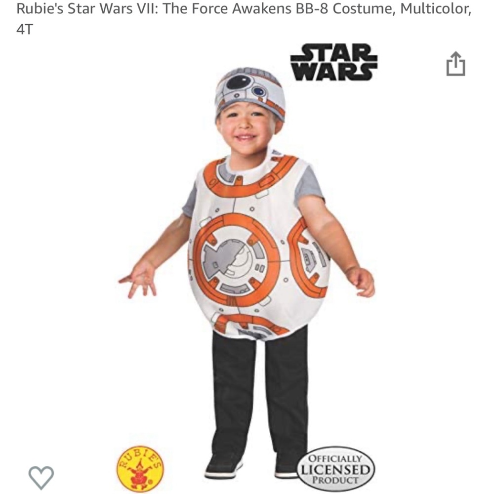 Toddler Star Wars BB8 costume